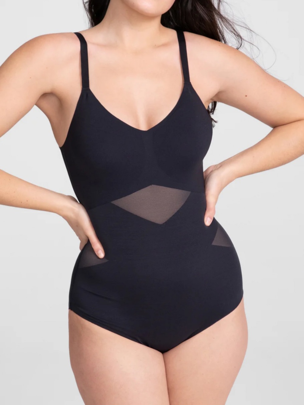 Honeylove Cami Bodysuit Shapewear Runway Black Large